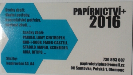 Papirnictvi Olomouc